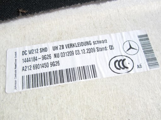 Podsufitka Mercedes W212 Sedan