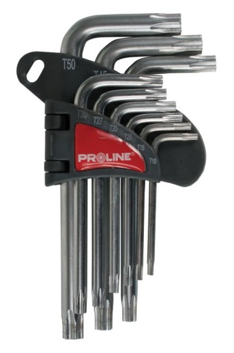 Klucze TORX Klucze gwiazdkowe 9szt. PROLINE 48339