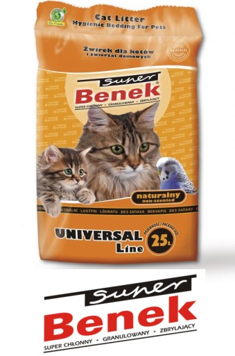 Наполнитель для кошачьего туалета Super Benek Universal Natural 25л.