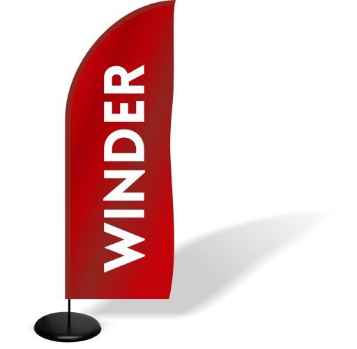Летающий баннер WINDER 290см + Основание 35см ФЛАГ