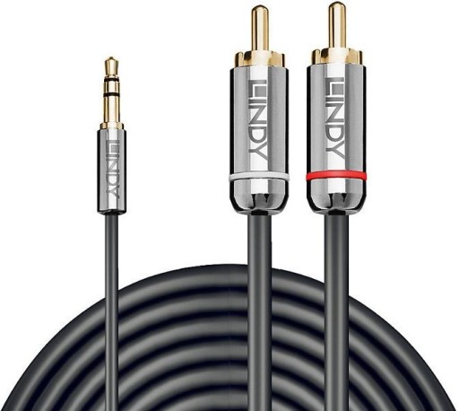 КАБЕЛЬ МИНИ-ДЖЕК 3,5 ММ 2X RCA LINDY CRMO LINE 3M