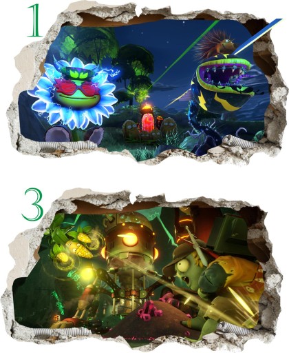 Наклейка Plants vs Zombies Garden Warfare, 4 дизайна