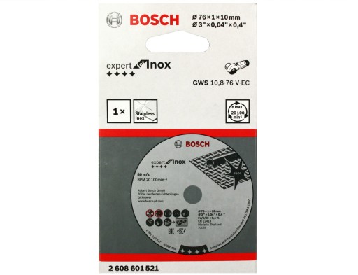ДИСК BOSCH CORUND GWS 10.8-76 V-EC 76 мм/1,0 мм