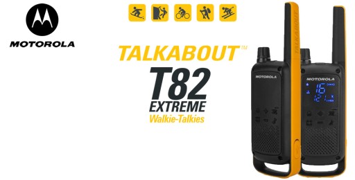 2 рации MOTOROLA T82 EXTREME PMR 446 + 2 наушника