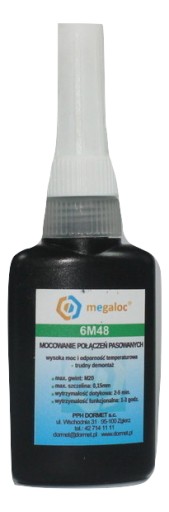 Клей для подшипников Megaloc 6M48 высокопрочный, темп. 10 мл.