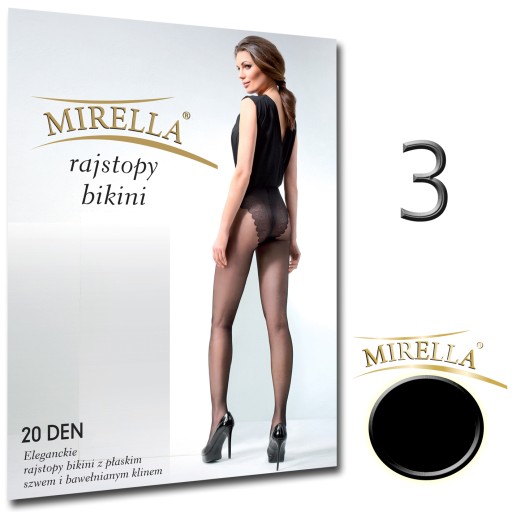 MIRELLA Колготки бикини 20 ден 3 Nero