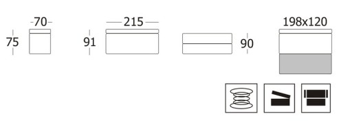 РАМЗЕС 3+1+1 диван+кресла