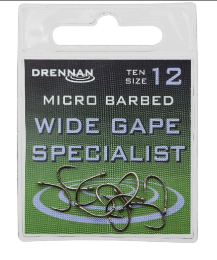 Специализированные крючки Drennan Wide Gape № 4 10 шт.