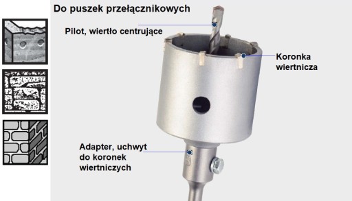 BOSCH Uchwyt SDS-plus do koronek wiertniczych M16 2608550057