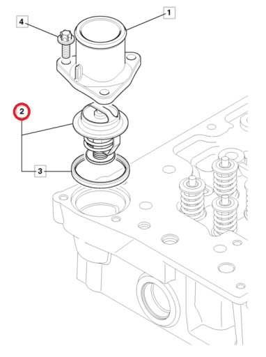ТЕРМОСТАТ ДВИГАТЕЛЯ JCB 3CX 4CX 2005-2015 320/04618