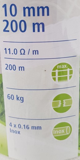 Taśma BASIC 10 mm do pastucha dla koni PASTUCH