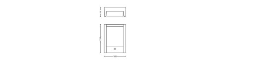 PHILIPS Садовый настенный светильник Elevation LED Лампа с датчиком 6W 4000K ARBOR