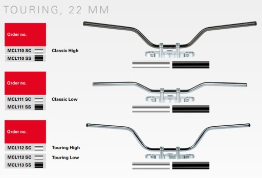 РУЛЬ TRW LUCAS STEEL 22MM APEHANGER CHROMO