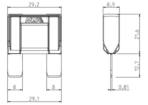 MAXI MTA 60A ПЛАСТИНОЧНЫЙ ПРЕДОХРАНИТЕЛЬ