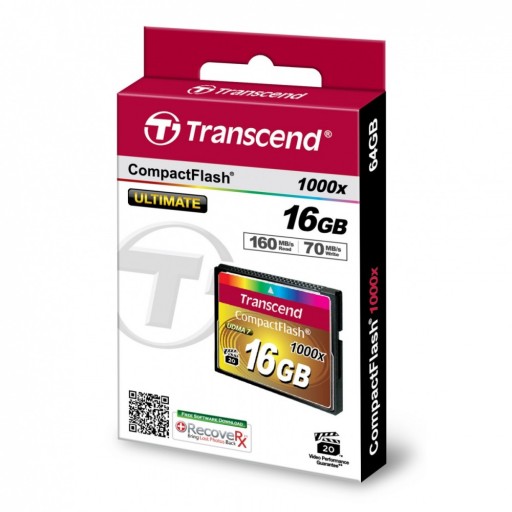 TRANSCEND TS16GCF1000 Карта памяти Transcend 16 ГБ Compact Flash 1000x (Ep