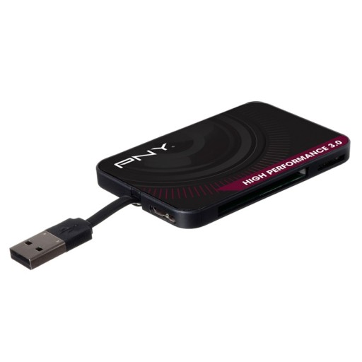 PNY Fast USB 3.0 SD microSD 6in1 CF MMC-кардридер + КАБЕЛЬ