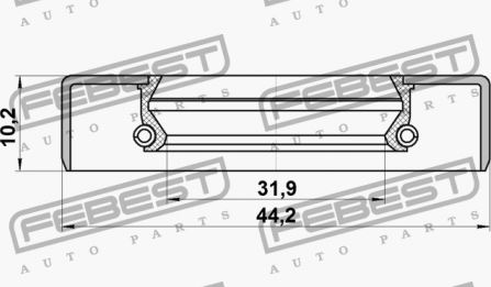 УПЛОТНИТЕЛЬ ПЕРЕДНЕГО ВАЛА NISSAN PATROL Y61 Y60