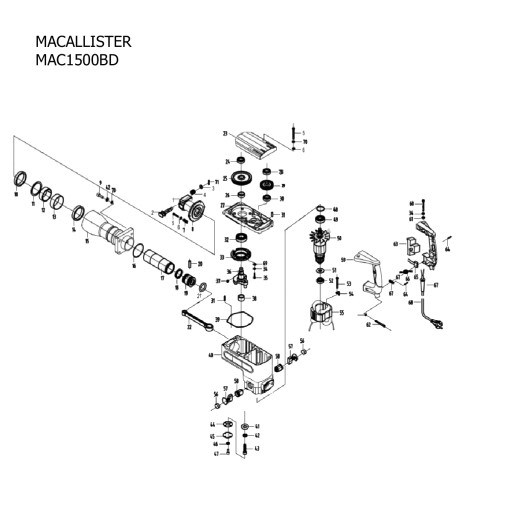 MACALLISTER MAC1500BD КОВОЧНО-МОЛОТНЫЙ РОТОР