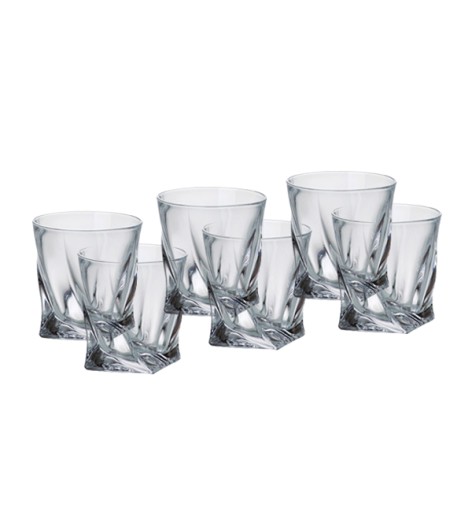 BOHEMIA QUADRO GLASSES ЛИКЕР 55 МЛ СТЕКЛО 6 EL