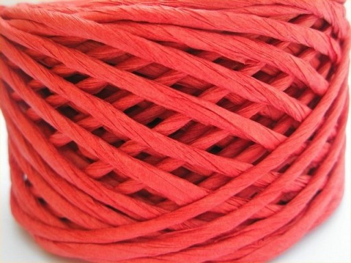 SZP63 SZNUREK EKO papier wosk 3mm 3M czerwony