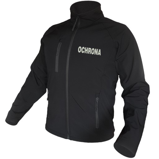 Kurtka Softshell Ochrona Z Haftem Białym M
