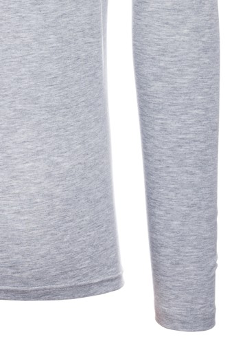 BLUZKA MĘSKA DŁUGI RĘKAW LONGSLEEVE BASIC SZARA XL