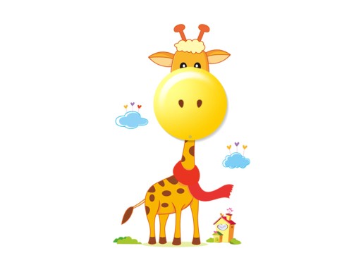 Светодиодный ночник с сенсорной наклейкой GIRAFFE 004