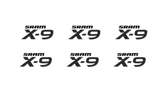 Набор наклеек на велосипед SRAM X-9 НАКЛЕЙКИ