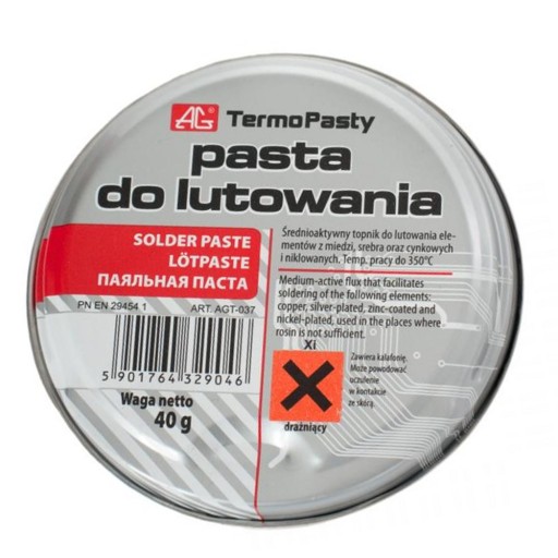 Pasta Lutownicza do lutowania AG TermoPasty 20g