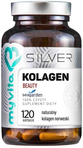 КОЛЛАГЕН BEAUTY MyVita SILVER PURE 100% 120 капсул