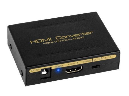 Конвертер ЦАП HDMI-HDMI + аудио Toslink SPDIF