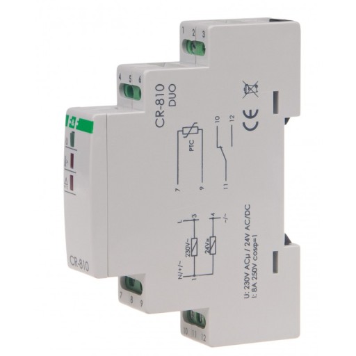 F&F PRZEKAŹNIK KONTROLI TEMPERATURY CR-810 DUO