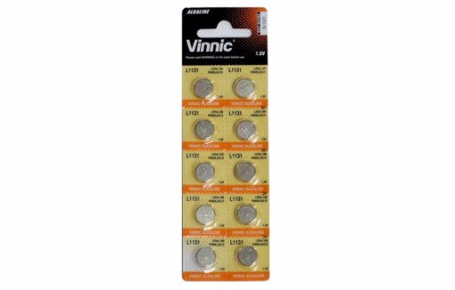 10x Bateria VINNIC L1131 LR54 AG10 389 LR1130