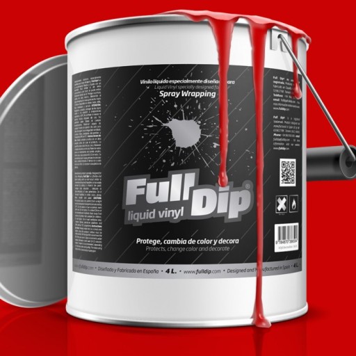 FULL DIP Folia guma w sprayu CZERWONA 4L