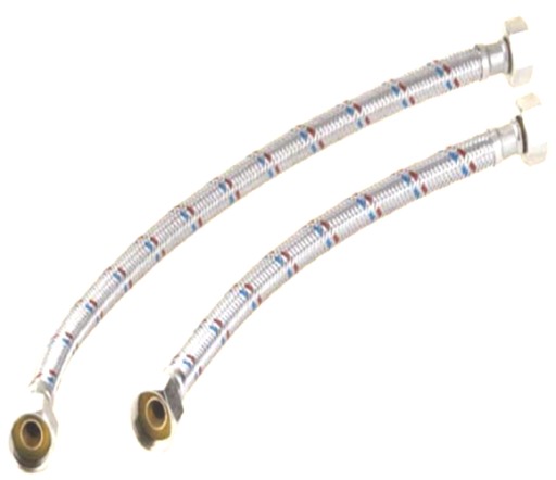 Wężyk w oplocie stalowym 150cm 1/2x1/2 WW wąż elastyczny we075