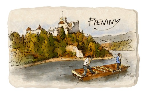 Magnes na lodówkę kamień pamiątka PIENINY 093