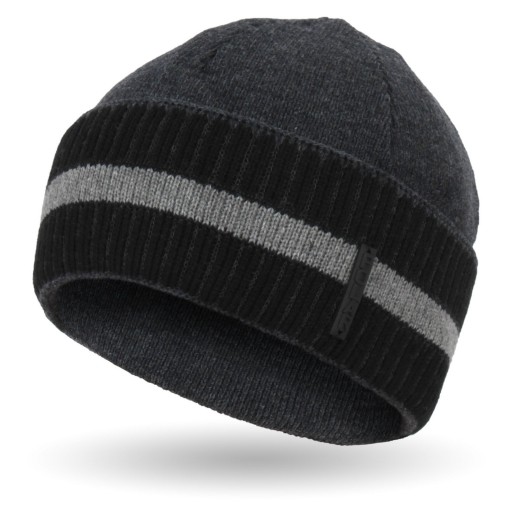 W303C BEANIE CZAPKA ZIMOWA MĘSKA POLAR FASHION