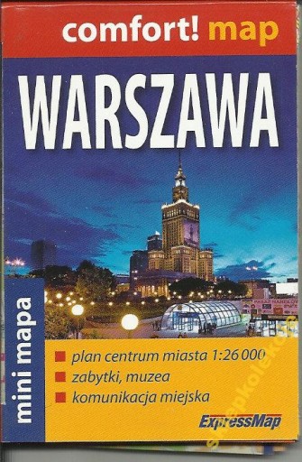 WARSZAWA MINI MAPA PLASTIK