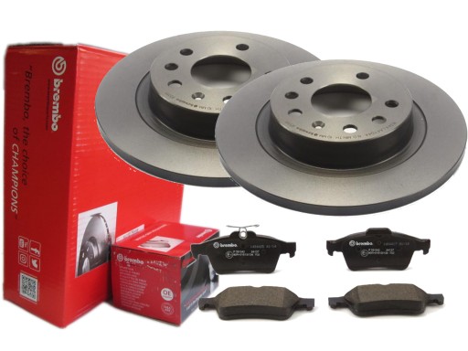 TARCZE + KLOCKI BREMBO TYŁ OPEL VECTRA C SIGNUM