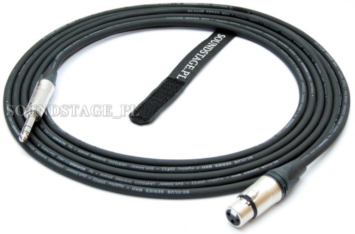 Przewód kabel mikrofonowy Jack/XLR 10M symetryczny