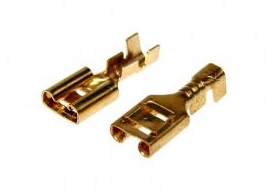 Konektory żeńskie 4,8mm KPL 100szt wys24h(0828)