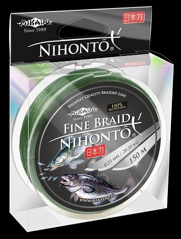Plecionka Mikado NIHONTO 0,16mm - 15m ZIELONA