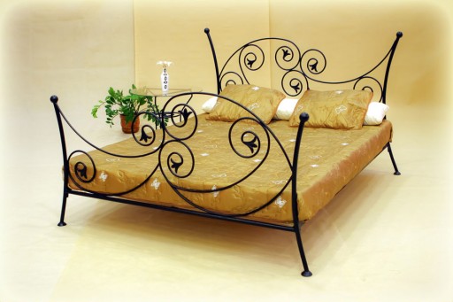 ŁÓŻKO METALOWE Sypialniane AURELIA 180X200 Glamour