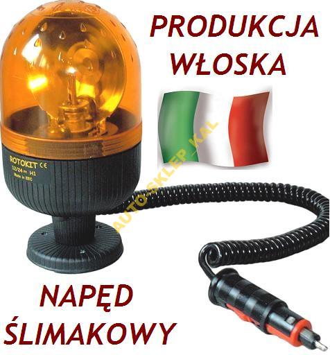 KOGUT lampa Ostrzegawcza halogenowa na MAGNES 24V