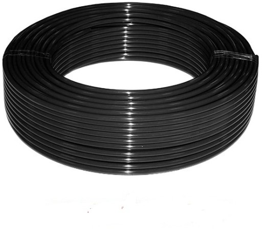 PRZEWÓD 6x4 WĄŻ POLIURETAN PU 6/4mm CZARNY - 5mb