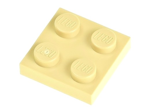 LEGO Płytka zwykła 2x2 3022 4114084 tan - 4 szt.