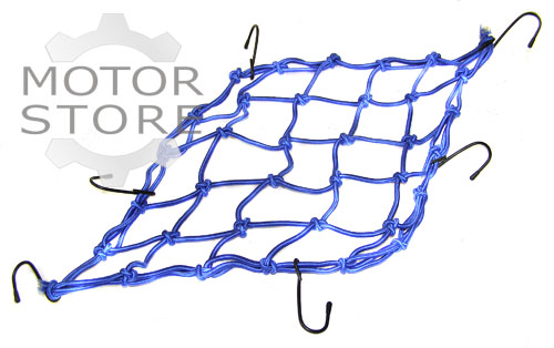 SIATKA BAGAŻOWA MOTOCYKL ATV 30x30cm NIEBIESKA