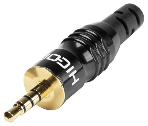 HICON Wtyk mini jack 3,5mm Hi-End ! 4 pin polowy !