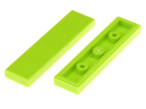 LEGO Płytka gładka 1x4 2431 limonka - 2 szt.