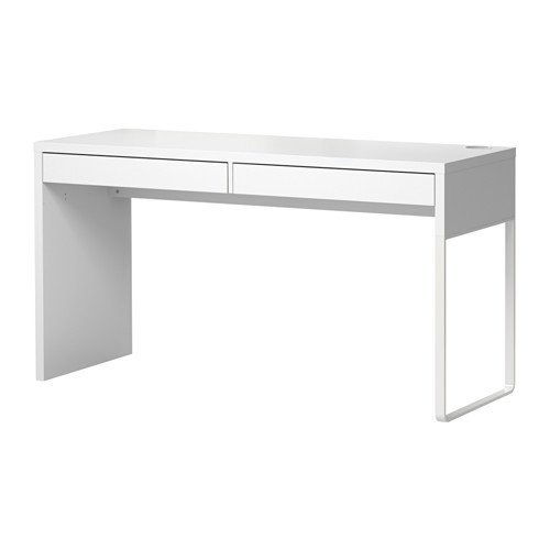 IKEA MICKE biurko 2 szuflady 142x75x50 - BIAŁY